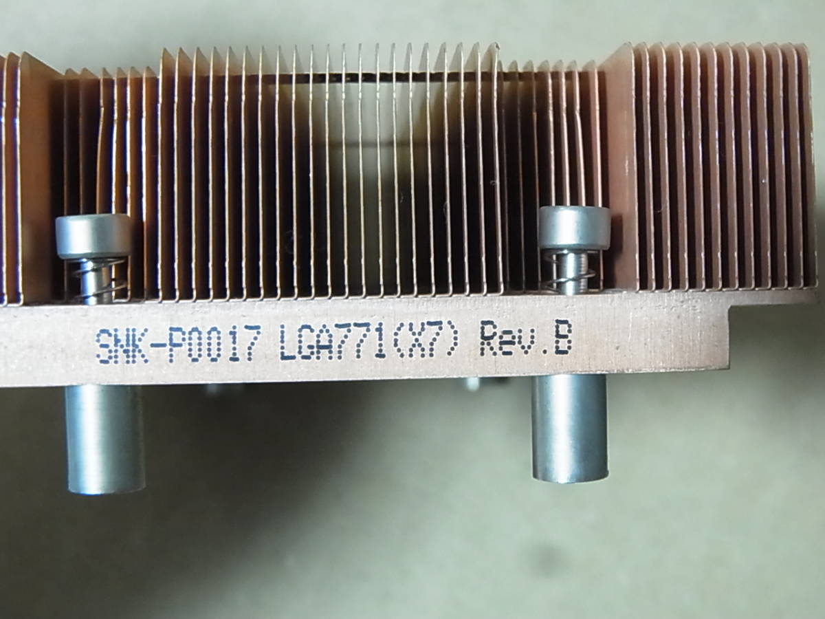 #Supermicro SNK-P0017 LGA771 thin type heat sink original copper 1U possibility (HV154)