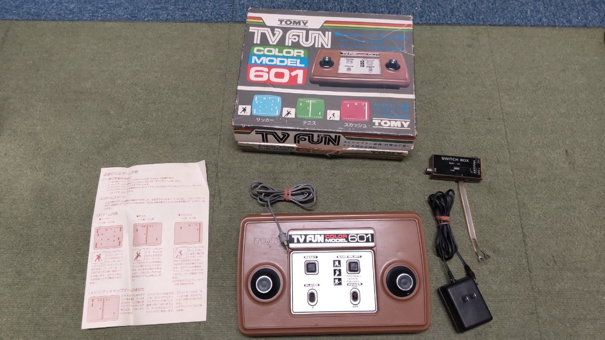 COQ352 TOMY TV FUN COLOR MODEL 601 昭和レトロ TVゲーム 動作未確認 現状品 JUNKの画像1