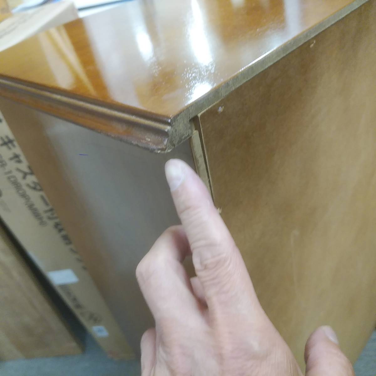 未使用品/イタリア製 象嵌 猫脚 コンソールチェスト/キャビネット