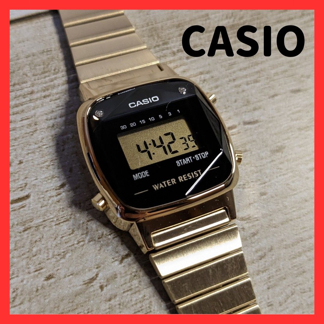海外並行輸入正規品 CASIO カシオ 最終値下げ中 天然ダイヤモンド 腕時計 レディース 時計