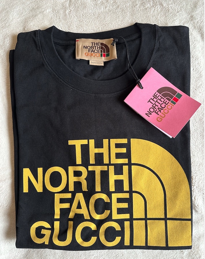 タグ付 GUCCI グッチ × THE NORTH FACE ノースフェイス Tシャツ 