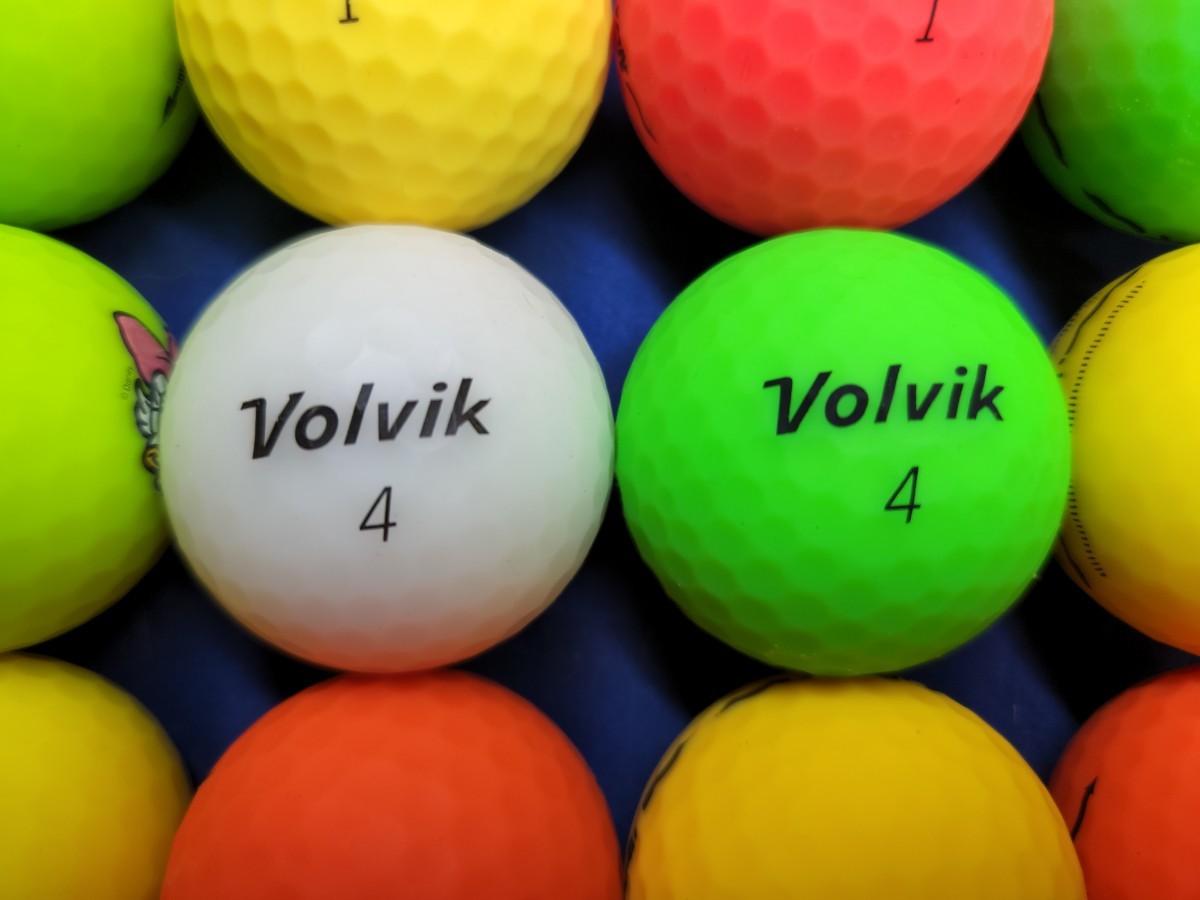 お気にいる Volvik ロストボール マットオレンジ 30球