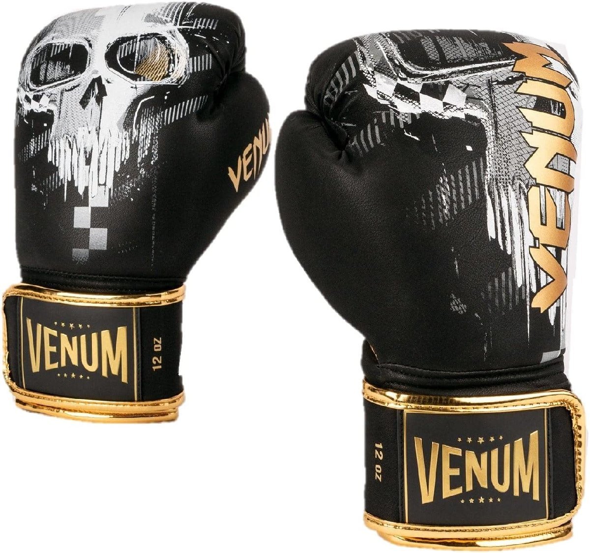 VENUM ボクシンググローブ スカル Skull Boxing gloves ブラック スパーリンググローブ ボクシング キックボクシング 格闘技 10oz_画像1