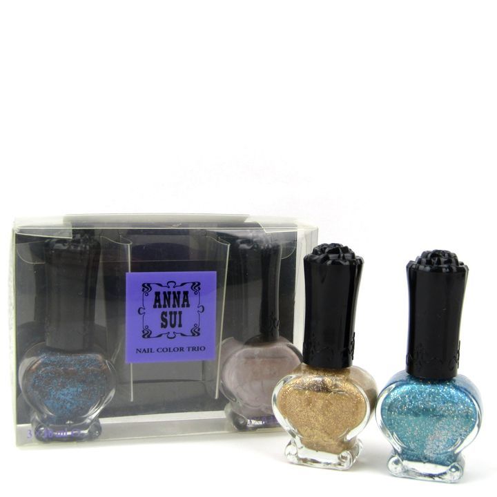  Anna Sui manicure nail color Trio remainder half amount and more 4 point set together cosme somewhat dirt * defect have exterior defect have lady's ANNA SUI