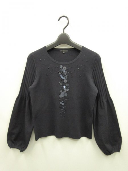 【お1人様1点限り】 トゥービーシック TO BE CHIC ★ 定価¥40700(税込) ★ 洗える ビーズ スパンコール付 プルオーバーニット ★ サイズ40 TO BE CHIC 【お1人様1点限り】 トゥービーシック TO BE CHIC ★ 定価¥40700(税込) ★ 洗える ビーズ スパンコール付 プルオーバーニット ★ サイズ40 TO BE CHIC