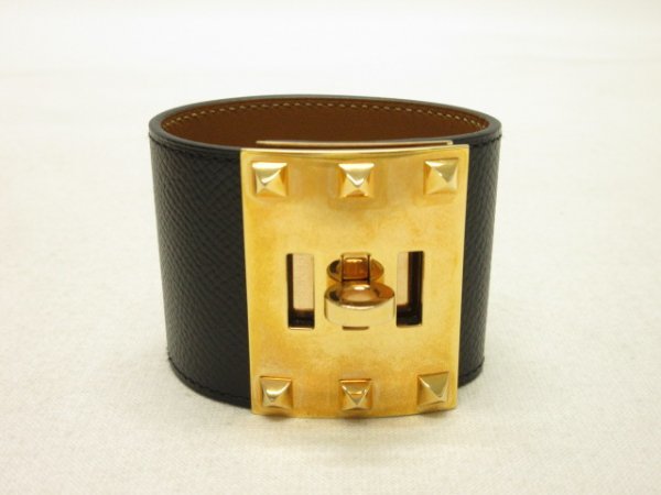 エルメス HERMES ☆ ケリー ドッグ エクストリーム レザー バングル