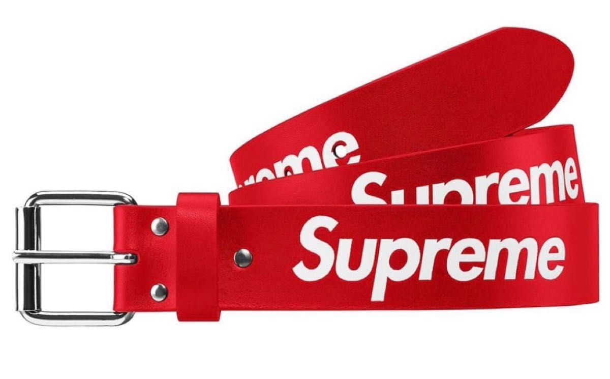 お値下げ中^ ^!【新品・未使用】 Supreme Repeat Leather Belt + T