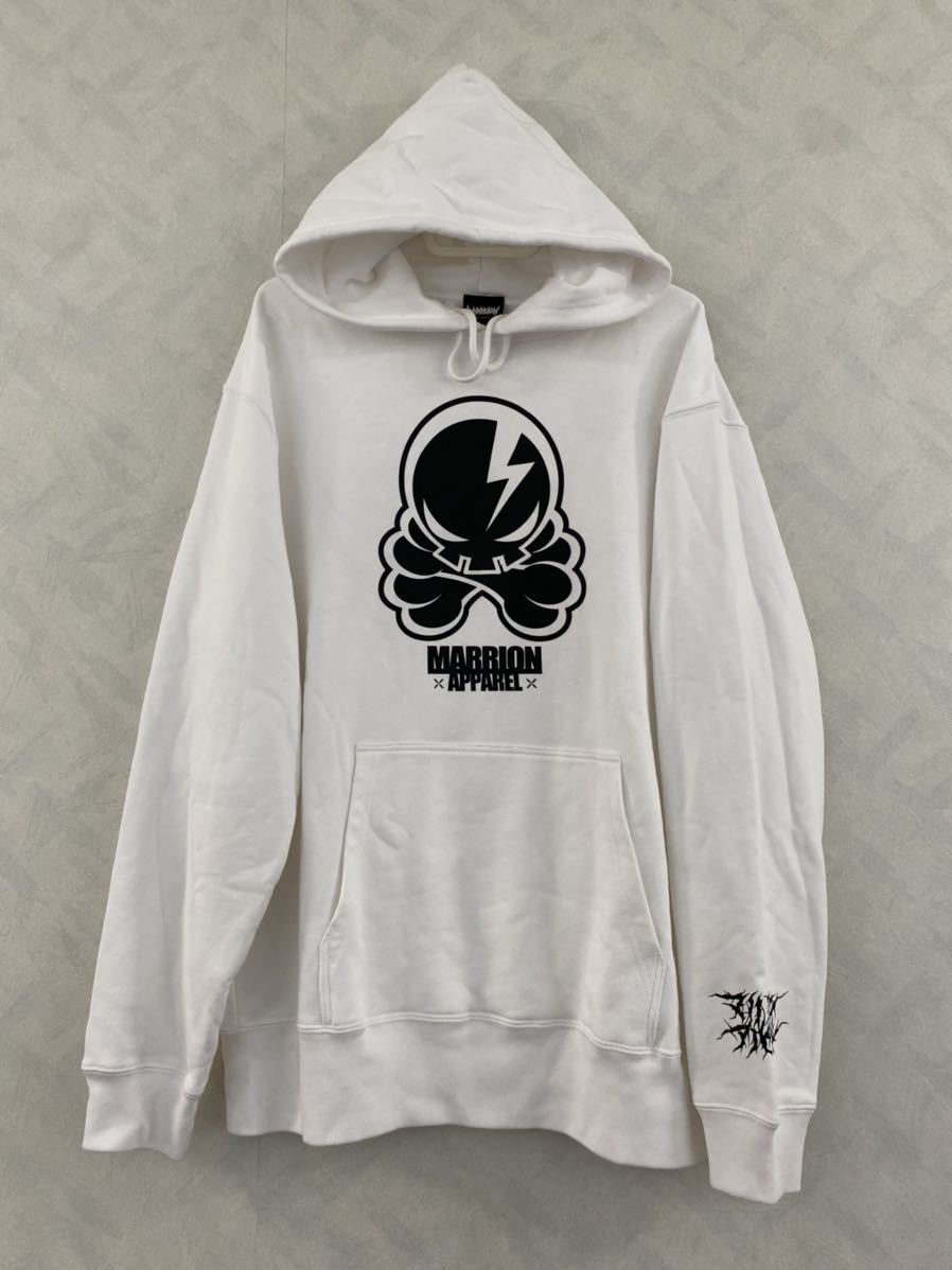 MARRION APPAREL OCTOPUS SKULL パーカー サイズL マリオンアパレル マリアパ