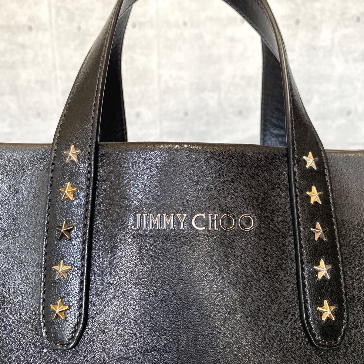 極美品 JIMMY CHOO ジミーチュウ SOFIA N/S ソフィア 黒 ブラック 2WAY