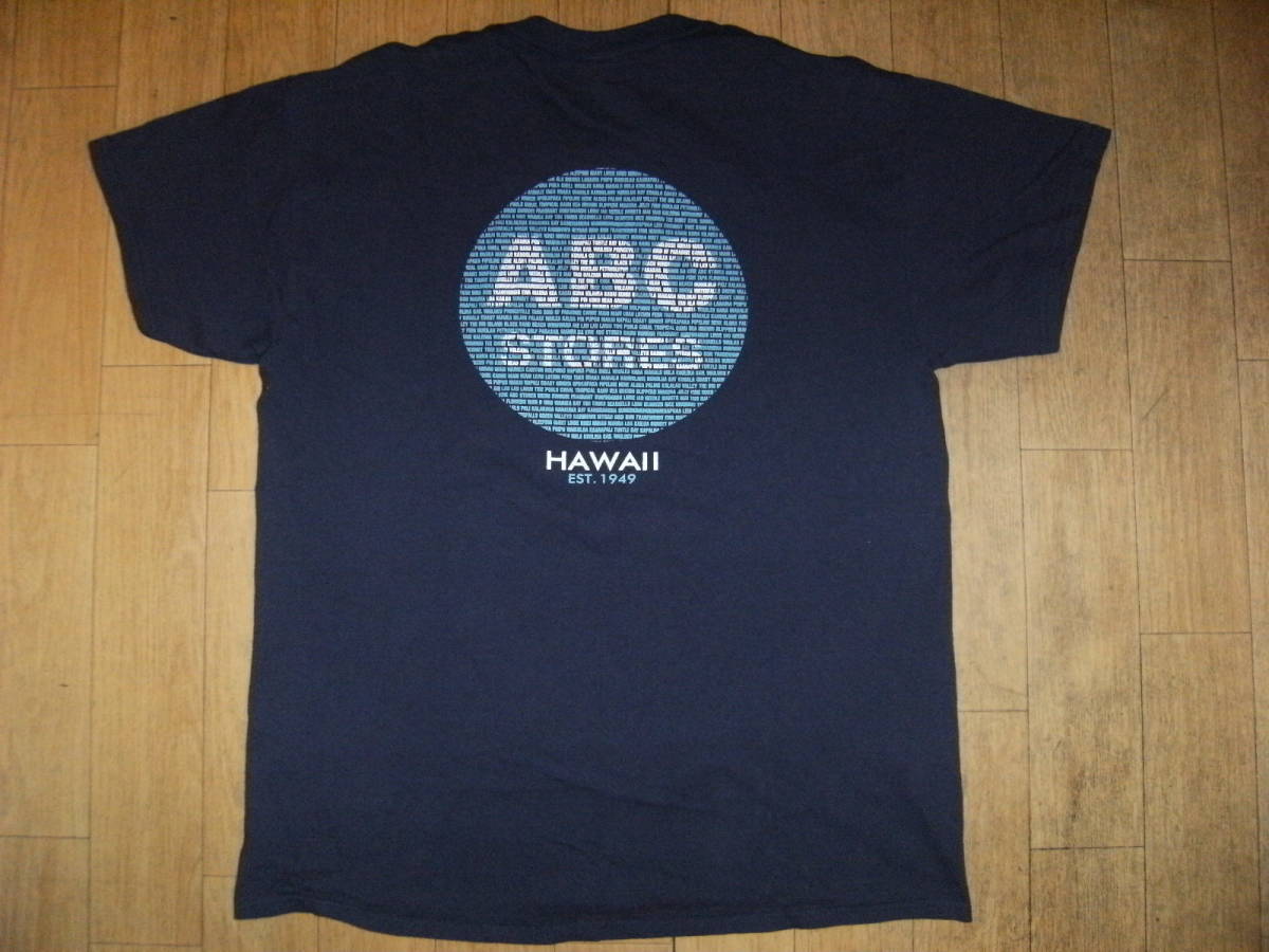 昭和レトロ★90年代★アメリカ製★USA HAWAII ABC STORE Tシャツ★ハワイ お土産 コンビニ 観光グッツ ショップ サーフィン フラダンスの画像1