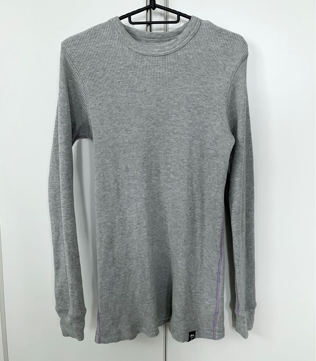 美品】ステューシー STUSSY サーマルニット カットソー 長袖 美品】ステューシー STUSSY サーマルニット カットソー 長袖