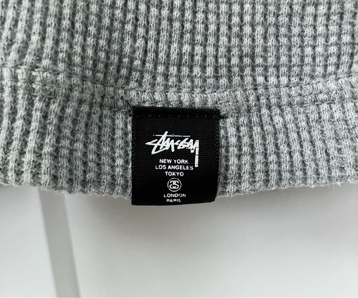 美品】ステューシー STUSSY サーマルニット カットソー 長袖 美品】ステューシー STUSSY サーマルニット カットソー 長袖