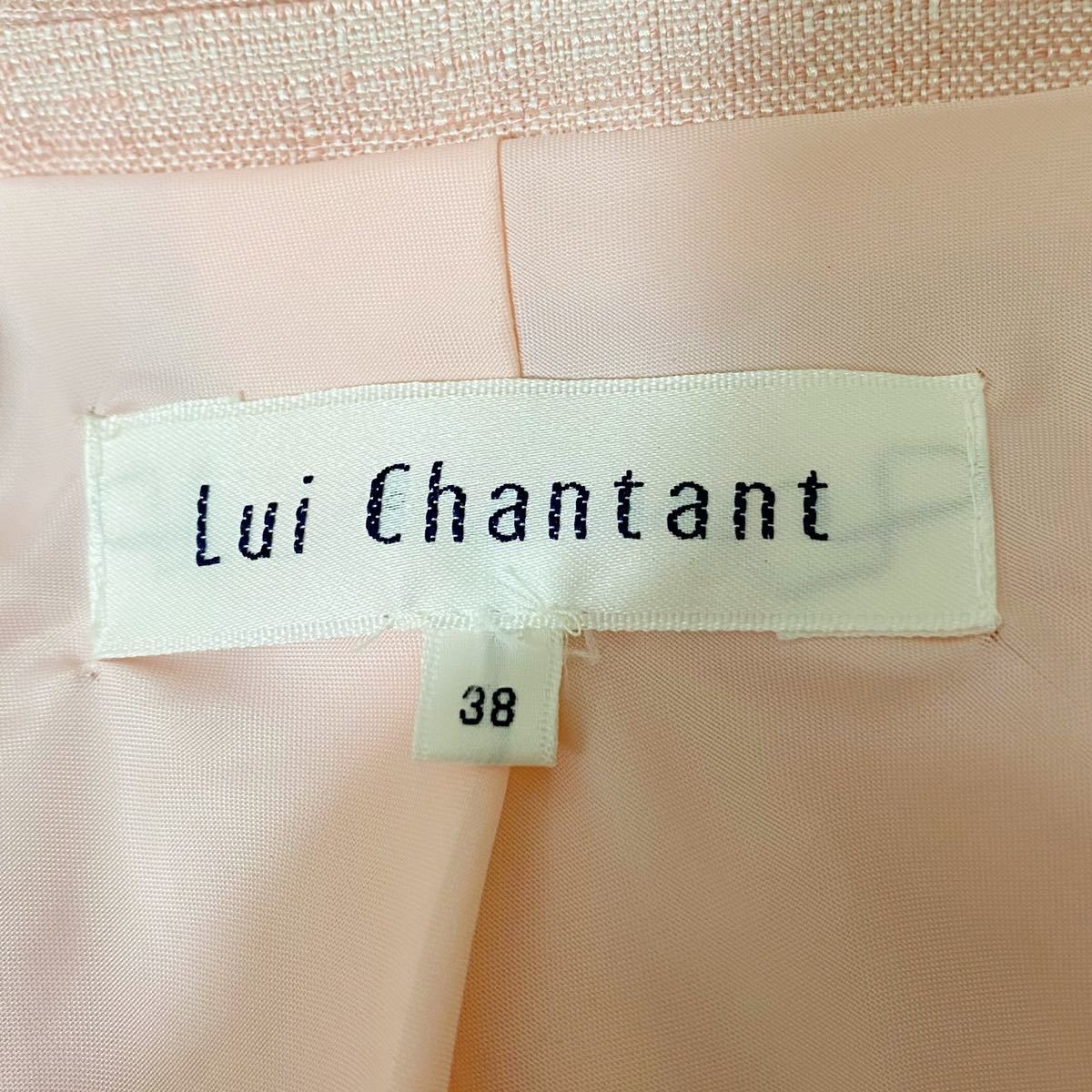 【Lui Chantant】ワンピーススーツ サマースーツ セットアップ ピンク 38サイズ_画像9