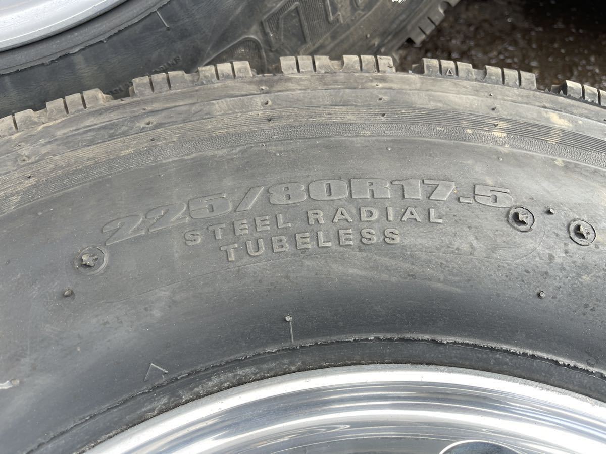  studless 225/80R17.5 LT reproduction BS W910 aluminium wheel 17.5 ×6.00 135aru core made 6 hole 4 ton 6ps.@ price 