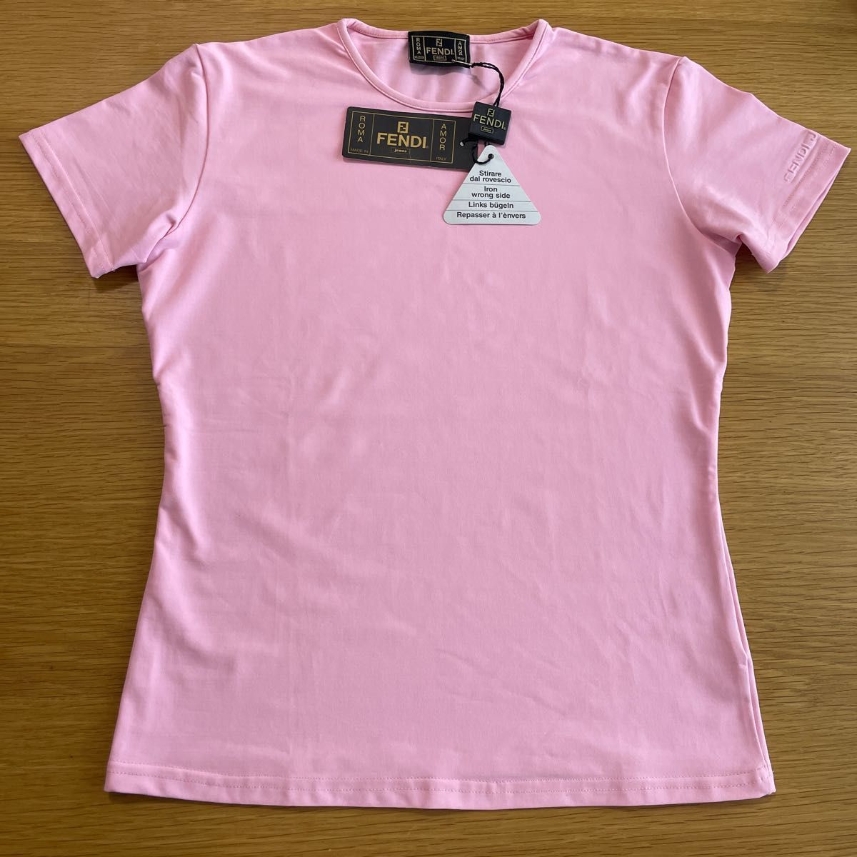 FENDI jeans フェンディジーンズ　半袖 Tシャツ カットソー ティシャツ レディース  ピンク