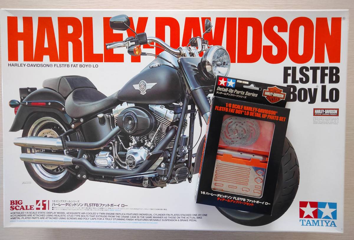 タミヤ 1/6 Harley-Davidson ハーレーダビッドソン FLSTF FAT BOY ファットボーイ 【送料無料  ・未使用・オプション付き】