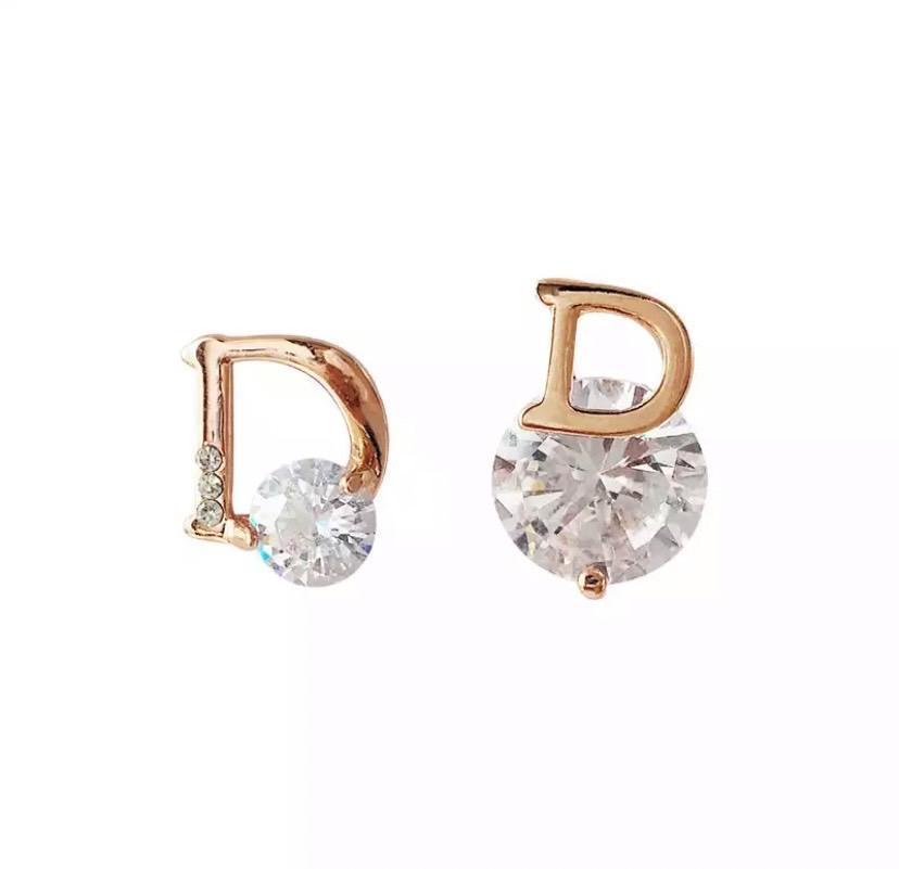 539 rose Gold серьги initial cz бриллиант Корея ювелирные изделия аксессуары свадебный Stone свадьба платье циркон 