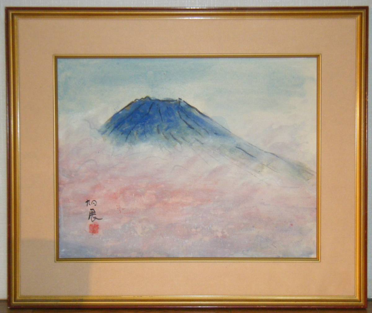 真作】絵画 西浦旭展 日本画6号 富士 新美術協会 逸品 L129 www.fusion.ps