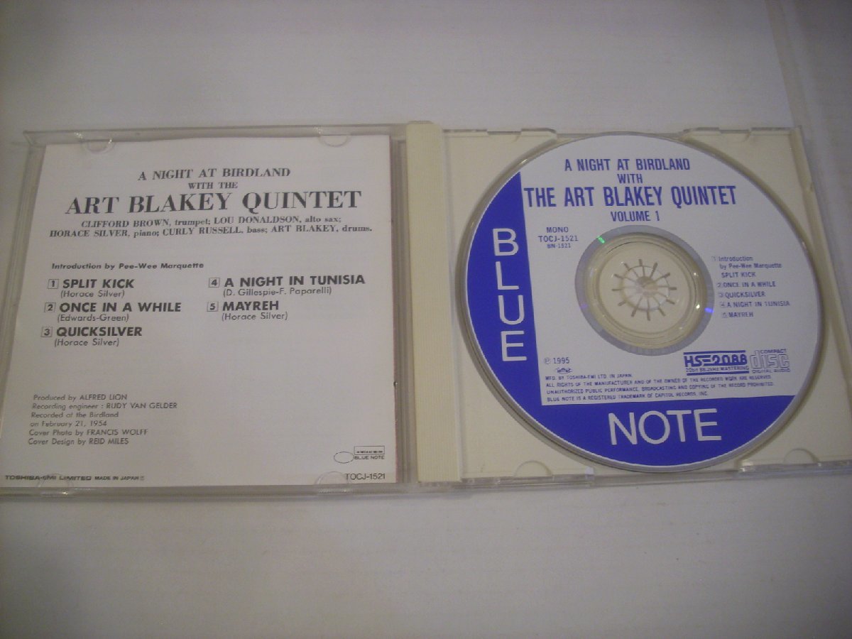 ● CD アート・ブレイキー / バードランドの夜 VOL.1 ART BLAKEY A NIGHT AT BIRDLAND 1954年 TOCJ-1521 ◇r50519_画像3