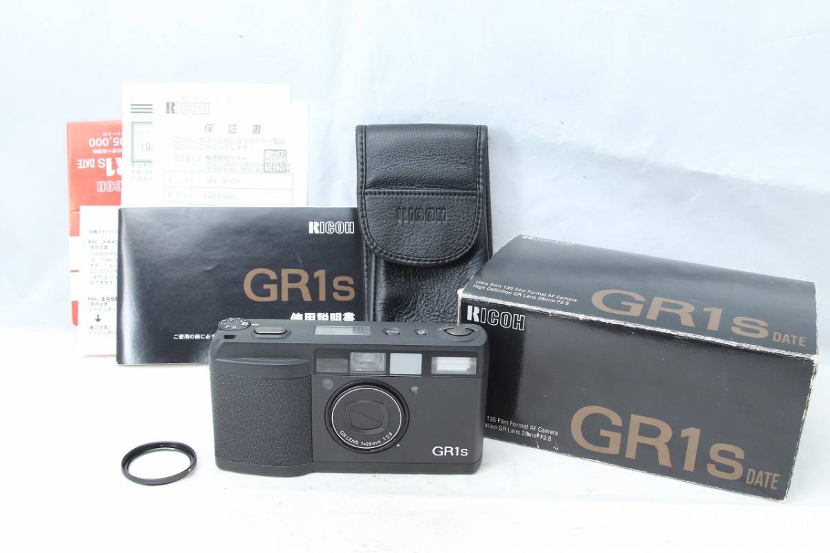 経典ブランド 元箱付美品☆RICOH GR1s コレクター品 付属品多数♪ 元箱