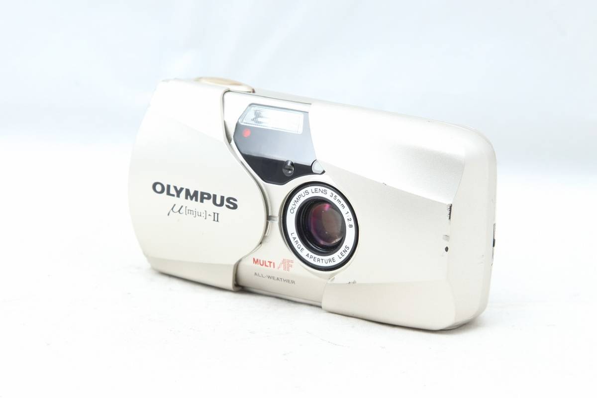 動作品 OLYMPUS μ mju: II コンパクトフィルムカメラ-