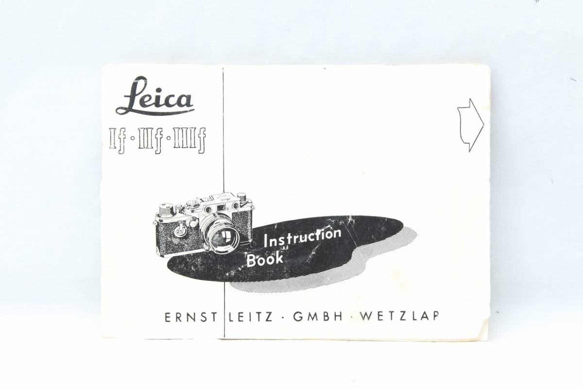  super rare *Leica Leica If IIf IIIf use instructions English inscription 