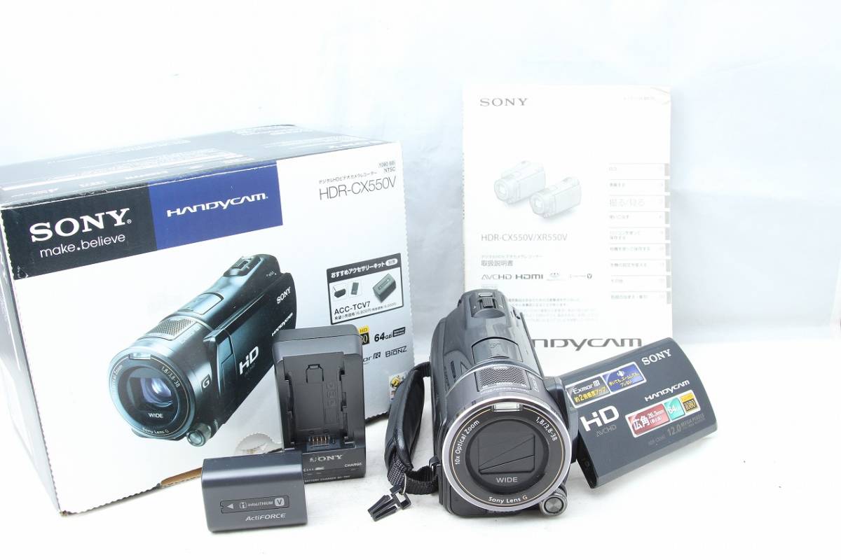 世界有名な 美品☆SONY ソニー HDR-CX550V 元箱付♪ ソニー