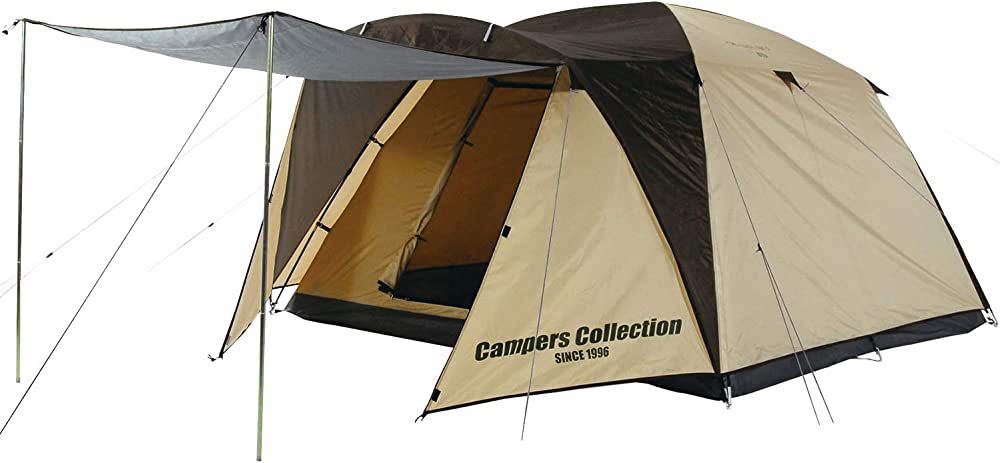 テント キャンプ アウトドア 4人用 広くて快適 タープ機能を装備 プロモキャノピーテント5 CPR-5UV (クラシックベージュ /ネオベージュ)
