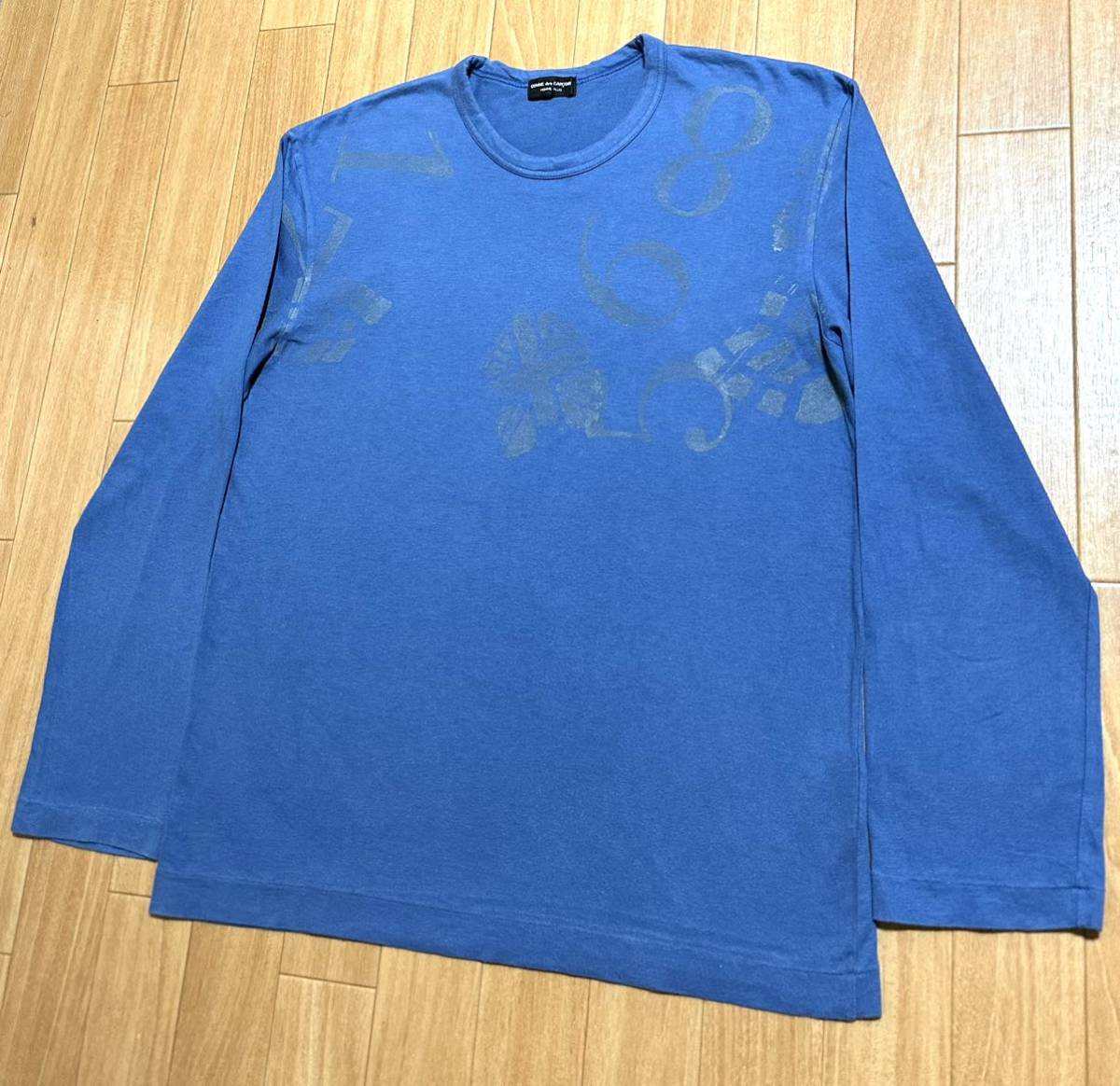 1995AW COMME des GARCONS HOMME PLUS 95AW Comme des Garcons Homme pryus sleep period figure pair trace print long sleeve T shirt long T archive