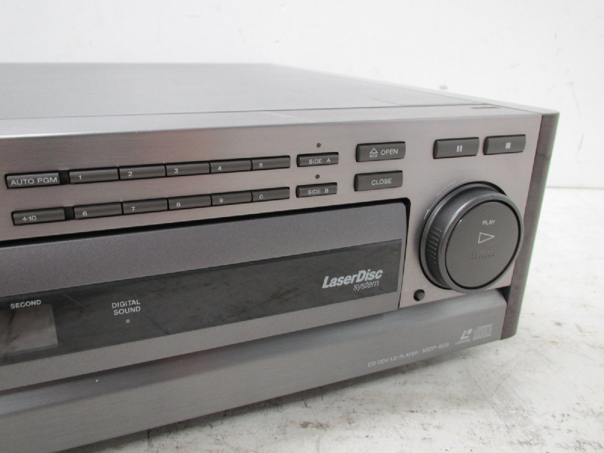 ■◆ SONY MDP-605 ソニー CD CDV LDプレーヤー ジャンク 日本製 ★の画像3