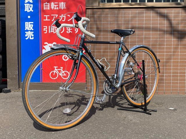 ■MARUISHI EMPEROR Touring Master 丸石 マルイシ エンペラー ツーリングマスター 24速 ガンメタ クロモリ ロードバイク 自転車 札幌発 再_画像4