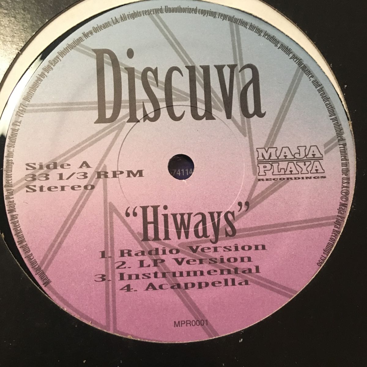 Discuva Hiways / Times Change 12インチレコード