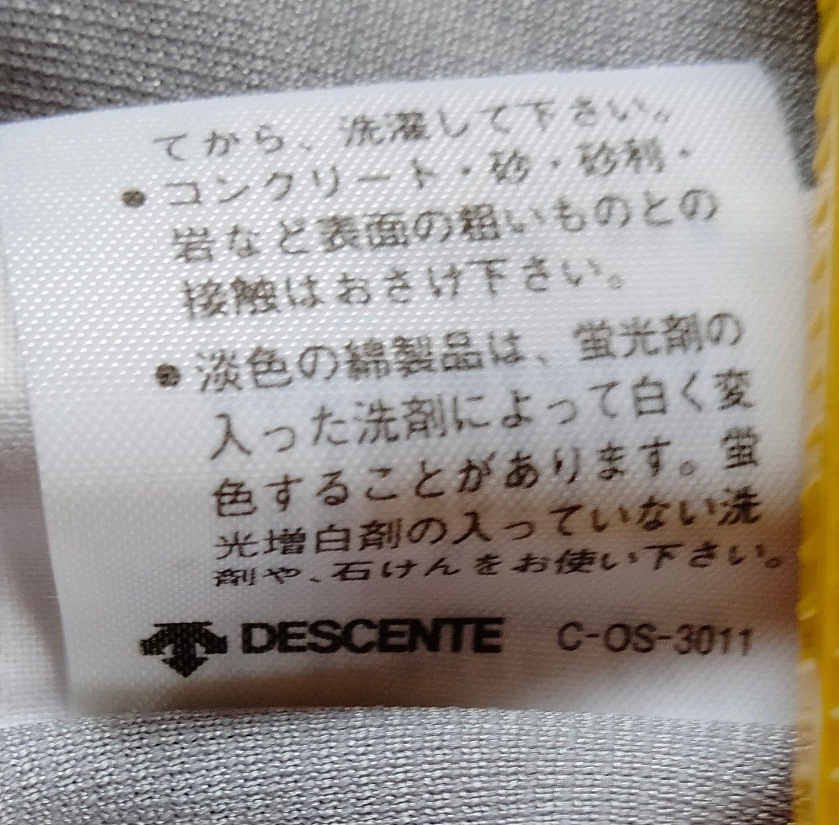 アディダス　半袖シャツ　デサント製　 adidas　 銀×青　超希少品　タグ付き新品未使用品　日本製ジップTシャツ