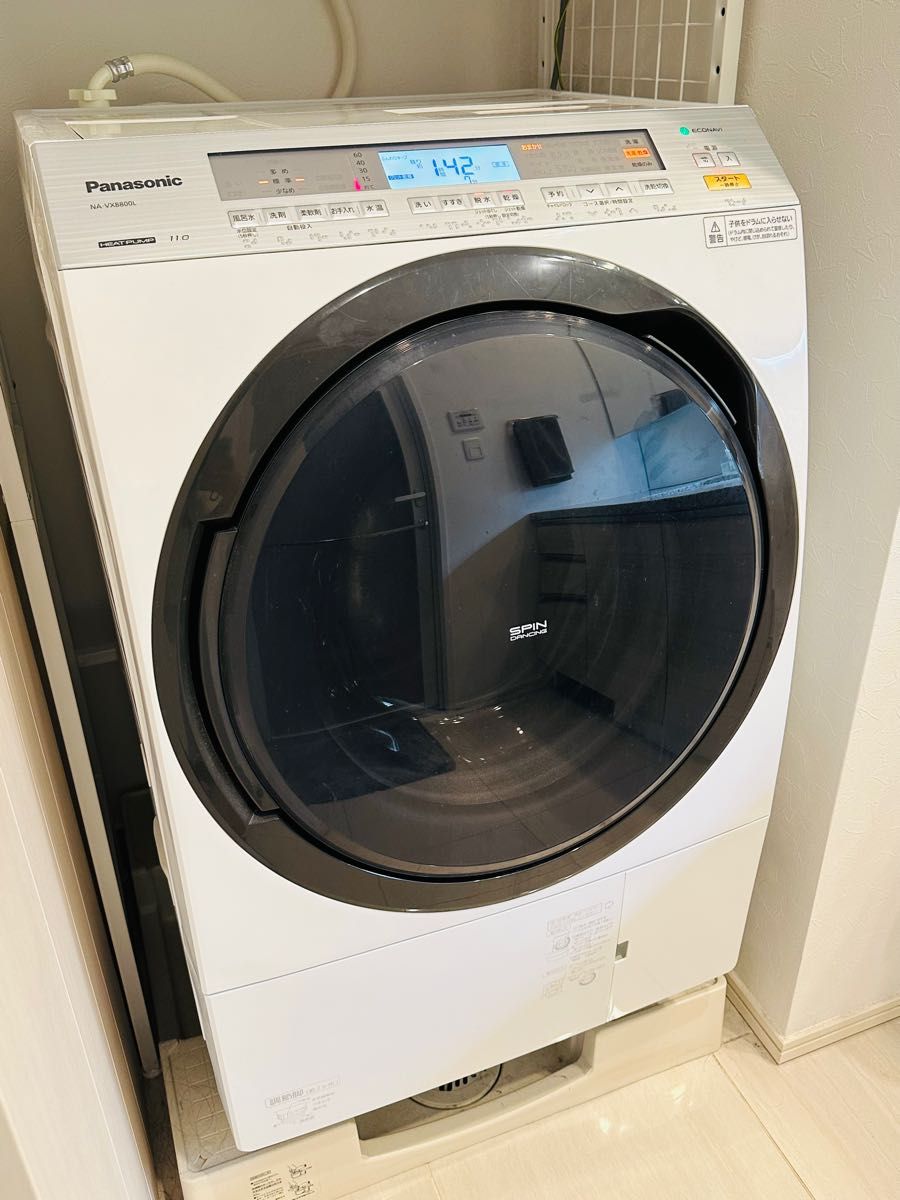【保証期間内】Panasonicドラム洗濯機/2018年製/NA-VX8800L/洗濯容量11kg/乾燥容量6kg/温水泡洗浄機能