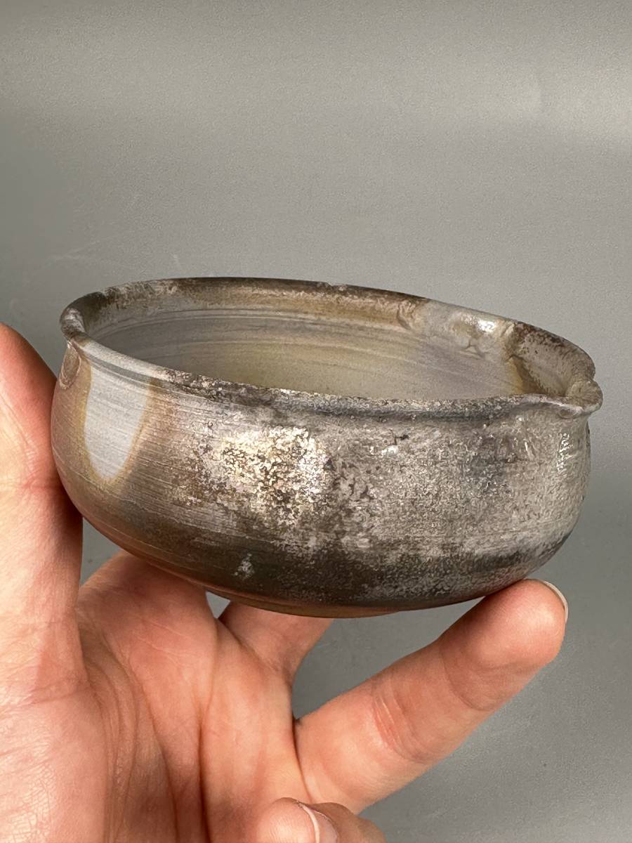 備前焼 木村陶峰 宝瓶 湯冷まし 煎茶碗五客 手造り 共箱 保証品 未使用