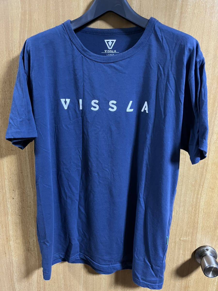 VISSLA ヴェセラ Tシャツ L ネイビー ロゴTシャツ Tee 