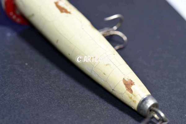 VINTAGE HEDDON WOODEN LURE DAWAGIAC EXPERT SURFACE C1902年 （4434-Ｊ4ｐ）#heddon #lure #vintagelure #oldlure #artlure_vintage_画像9