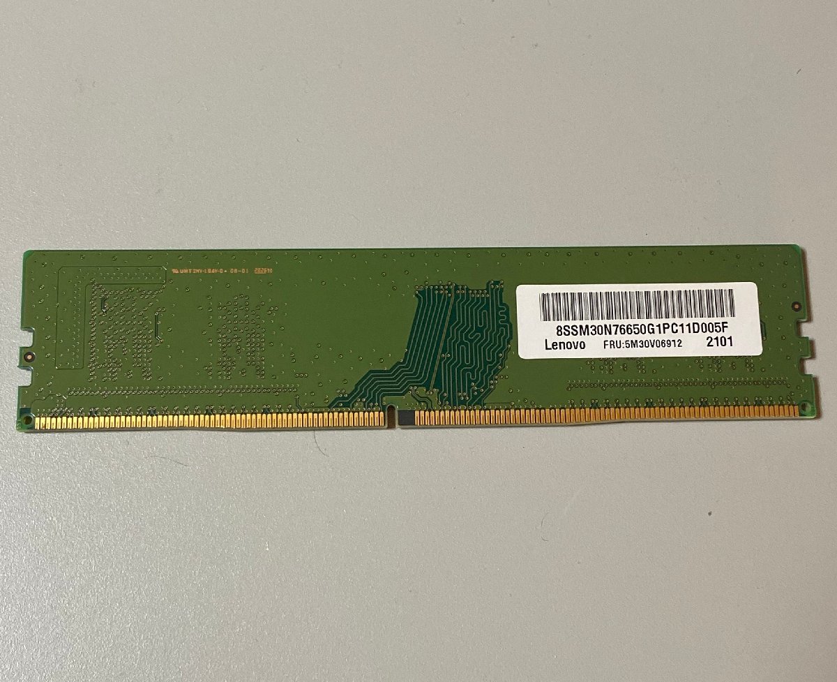 【中古】Samsung 4GB 1枚 DDR4-2933 M378A5244CB0-CVF デスクトップPC用メモリ（non-ECC Unbuffered、1Rx16、PC4-23400）_画像3