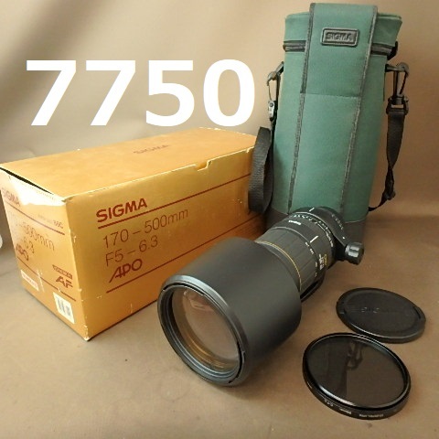 即出荷】 APO F5-6.3 170-500mm FK-7750 SIGMA FOR D ほぼ未使用 AF