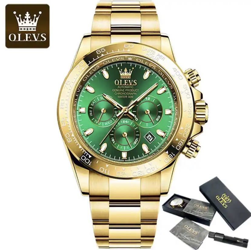[teblaine "надеты" модель oma-ju America цена 40,000 иен ]OLEVS Rolex Daytona oma-ju хронограф мужской часы 