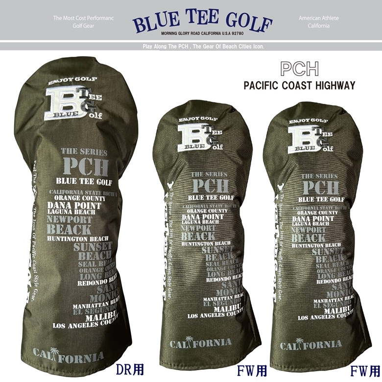 ■オークション【3PB-オリーブ】ブルーティーゴルフ【PCH SERIES パシフィックコーストハイウェー】3本セット販売(B)BLUE TEE GOLF DCH-002