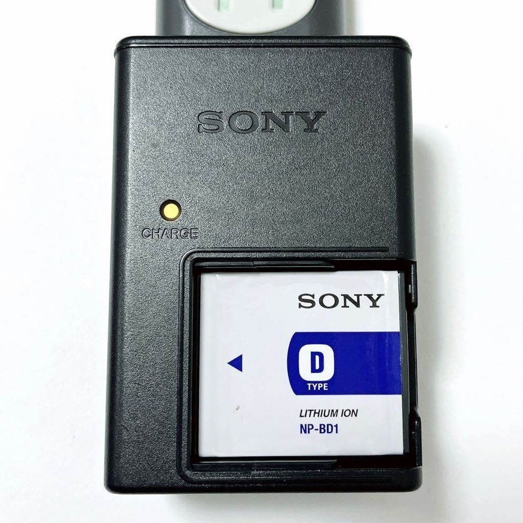 電池2個】SONY純正充電器+バッテリーセット BC-CSD+NP-BD1×2 電池2個】SONY純正充電器+バッテリーセット BC-CSD+NP-BD1×2