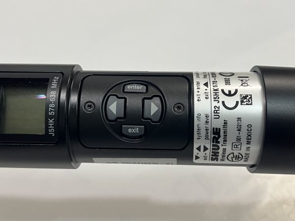 SHURE UR2-J5HK/SM58 国内正規品 開封未使用品 動作品 美品 擦傷錆汚れ