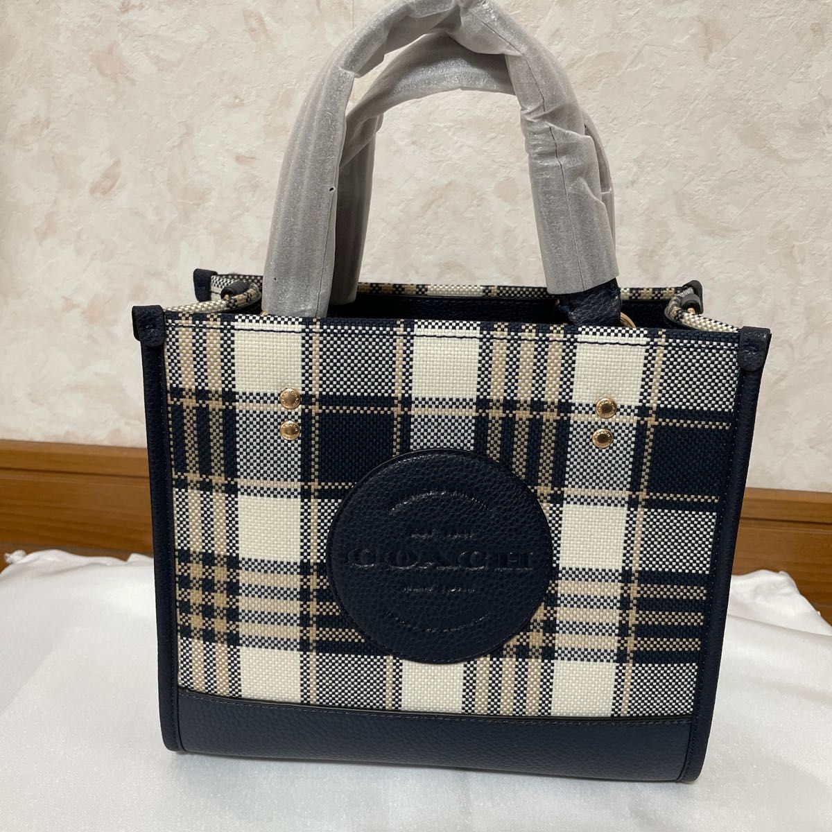 最終値下げ 新品 COACHショルダーバッグ ブルー|Yahoo!フリマ(旧