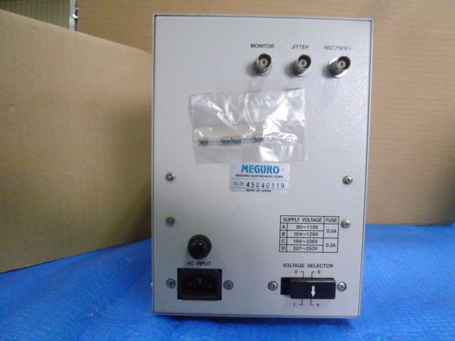  used present condition sending out goods MEGURO CD JITTER METER MJM-634 electrification verification only power supply cable attaching 