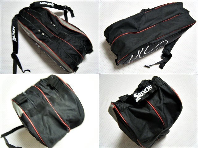  Srixon SRIXON tennis for laketo bag *.. bag black color back pack .. type 6ps.@ storage possibility shoes pocket equipment regular price 7,700 jpy 