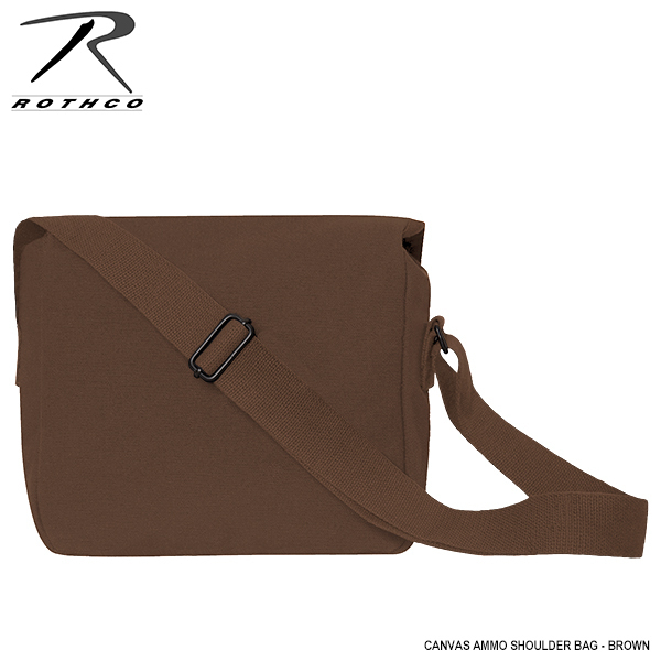 [ postage 260 jpy ]ROTHCO new goods a bit small ... canvas ground shoulder bag ( Brown ) plain sling bag Cross body one shoulder 