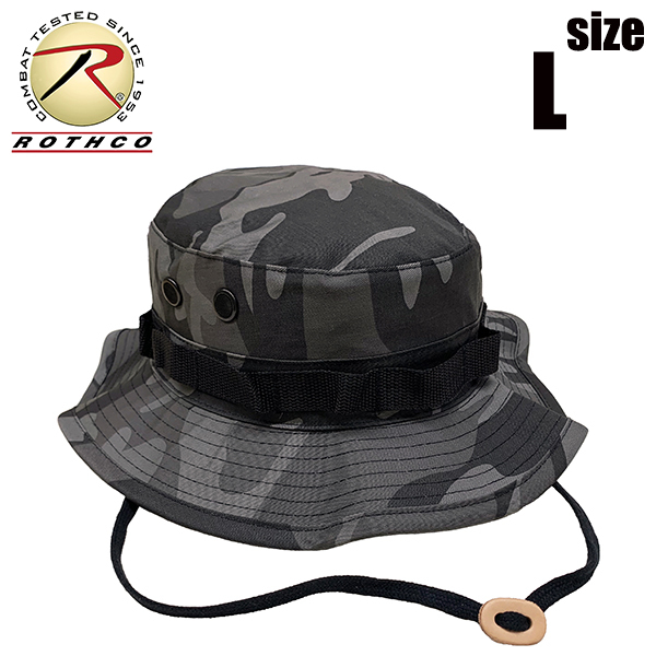 [ postage 260 jpy ] ROTHCO new goods b- knee hat ( black duck /L) safari hat Jean gru hat adventure hat wide‐brimmed hat 