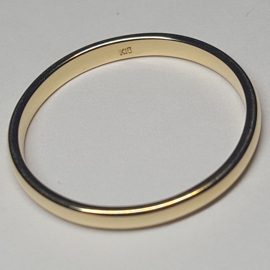 新品】k18/18金/甲丸リング / 7号 #7 / 9号 #9 / 11号 #11