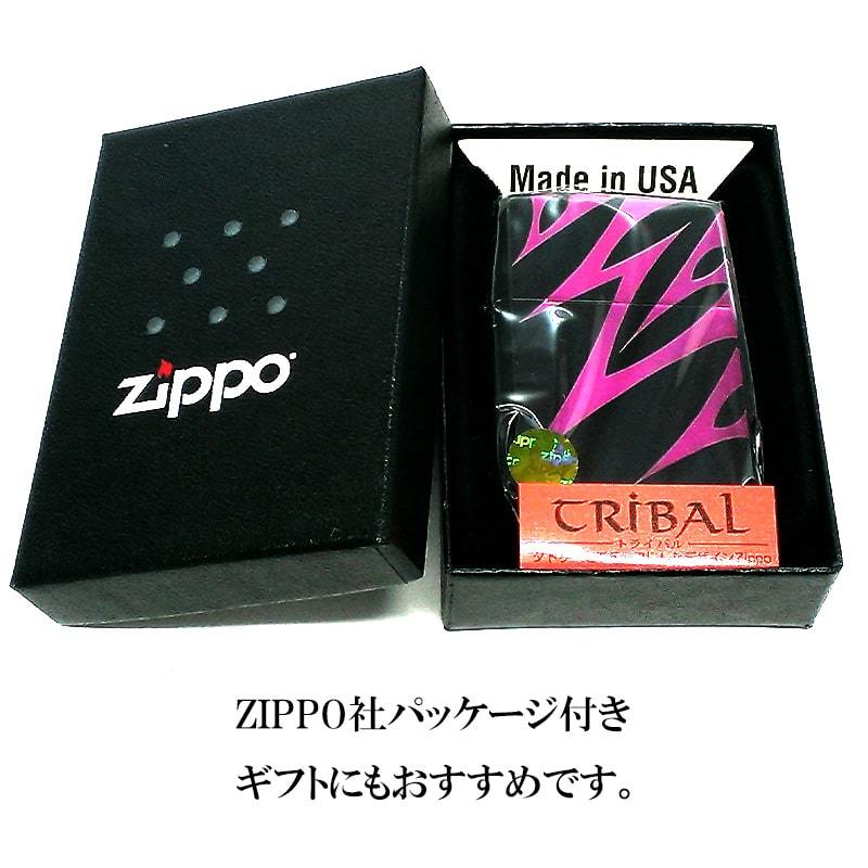 ZIPPOライター バイオレットキラー トライバル タトゥー ジッポ Violet Killer 黒 4面連続彫刻 ブラック メンズ ギフト